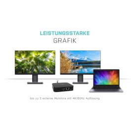 Hub USB i-Tec C31HDMIDPDOCKPD100 Negro 100 W