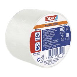 Cinta aislante homologada blanca 25m x 50mm 53988 tesa