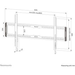 Neomounts WL30-550BL18 Soporte de Pared para Pantalla Ultraplano 2,3cm, TV 43-86", Máx 60kg, VESA 100x100-800x400, Negro