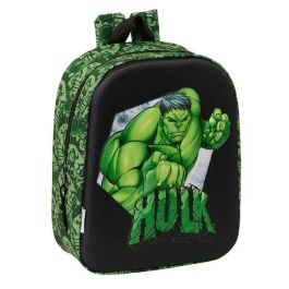 Safta Mochila Guardería 3D Bolsillo Red Hulk 22x27x10 cm