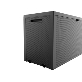 Keter Caja de Jardín Emily 270L Antracita Resistente a la Intemperie y Rayos UV para Exterior