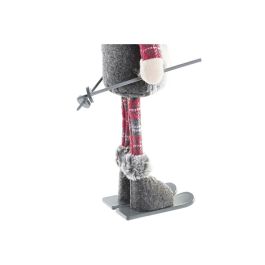 Figura Navidad Tradicional DKD Home Decor Gris Rojo 12 x 46 x 16 cm (2 Unidades) Figura Navidad Tradicional DKD Home Decor Gris Rojo 12 x 46 x 16 cm (2 Unidades)