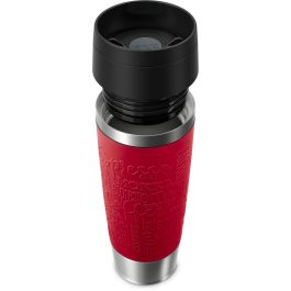 Emsa TRAVEL MUG Classic Grande, Taza Termo de Acero Inoxidable, 0.5 Litros, Rojo Oscuro