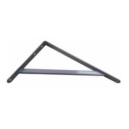 Fepre Escuadra Fortex de acero gris plata 25 x 40 cm, alta resistencia hasta 240 kg