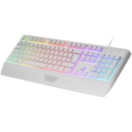 Teclado Gaming SemiMecánico Mars Gaming MK124/ Blanco Teclado Gaming SemiMecánico Mars Gaming MK124/ Blanco