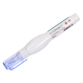 Q-connect Corrector Lápiz Roller Punta Metálica 8 ml Control de Flujo
