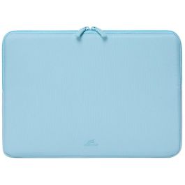 Rivacase 7703 Funda para portátil Suzuka 13.3" (33.8 cm) / 14" (35.6 cm) azul pastel, felpa y poliéster