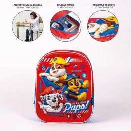 Mochila Infantil 3D The Paw Patrol Rojo 25 x 31 x 10 cm