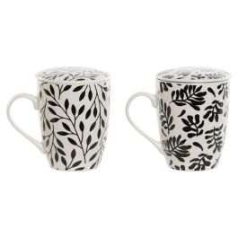 Mug Infusiones Moderno DKD Home Decor Azul Blanco 6 x 10.5 x 8.3 cm (2 Unidades) Precio: 9.89000034. SKU: B19MK454PS