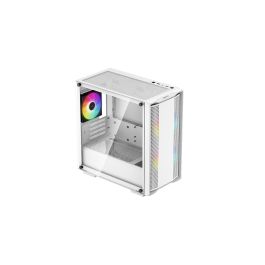 Deepcool CC360 Caja Gaming Micro-ATX Blanca con Ventana de Cristal Templado y 3 Ventiladores ARGB