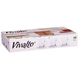Taza Vidrio Cafe Con Leche 200Ml Con Plato Vivalto 10CM (24 Unidades) Taza Vidrio Cafe Con Leche 200Ml Con Plato Vivalto 10CM (24 Unidades)
