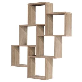 Estante de pared LAURIO 2 - Decoración en roble - L81,2 x H94,3 x D15,7 cm - Hecho en Alemania Estante de pared LAURIO 2 - Decoración en roble - L81,2 x H94,3 x D15,7 cm - Hecho en Alemania