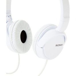 Sony MDR-ZX110W Auriculares Diadema Jack 3.5mm Plegables Blancos con Control de Respuesta de Ritmo y Sonido Preciso