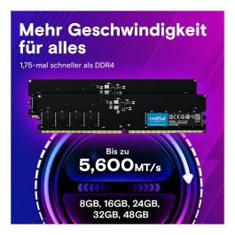 Crucial CT64G56C46U5 Memoria RAM DDR5 64GB 5600MHz CL46 para PC DIMM