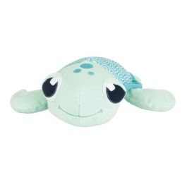 Jemini JEM3298060407571 Peluche Tortuga Luminosa con Luz Recargable, sin Pilas, Caparazón Natural Ma Petite 25 cm