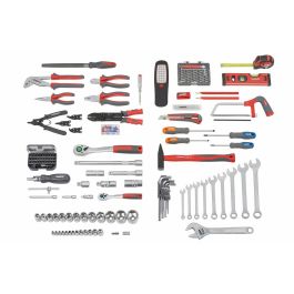 Meister Carro de Herramientas con 156 Piezas: Kit Completo de Alicates, Llaves y Destornilladores para Taller y Bricolaje Meister Carro de Herramientas con 156 Piezas: Kit Completo de Alicates, Llaves y Destornilladores para Taller y Bricolaje