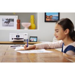 Epson EcoTank ET-2856 A4 Impresora Multifunción con Depósito de Tinta, Wi-Fi, Impresión Dúplex, Escáner, Copiadora, Blanco