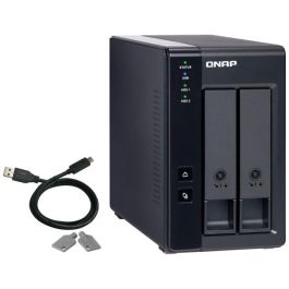 QNAP TR-002 Almacenamiento DAS USB-C de 2 Bahías para HDD/SSD 2.5/3.5" con RAID por Hardware, 6 Gbit/s Hot-swap