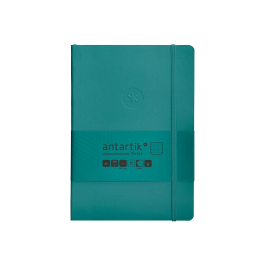 Antartik Cuaderno A5 Tapa Blanda, Hojas Puntos, 80 Hojas, Verde Aguamarina, 80 gr, FSC