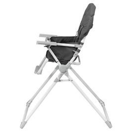 Bambisol Trona fija con balda regulable en profundidad, asiento amplio y ajustable, respaldo alto y gran estabilidad, gris