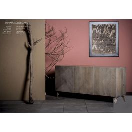 Buffet DKD Home Decor Gris Dorado 45 x 75 x 160 cm