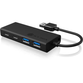 ICY BOX IB-HUB1426-U3 USB 3.0 Hub de 4 Puertos: 2x USB-C y 2x USB 3.0