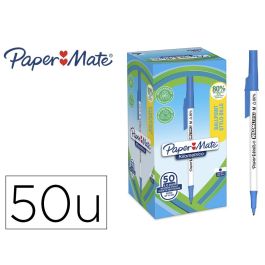 Boligrafo Paper Mate Kilometrico Punta 1 mm Plastico Reciclado 80% Color Azul 50 unidades Precio: 15.49999957. SKU: B172ZD9P6V