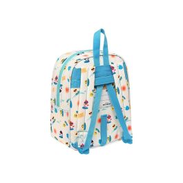 Mochila Infantil Baby Shark Surfing Azul Blanco 22 x 27 x 10 cm