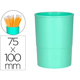 Q-connect Cubilete Portalapices Verde Menta Opaco Plastico Diametro 75 mm Alto 100 mm Precio: 1.49999949. SKU: B1F632ELRD