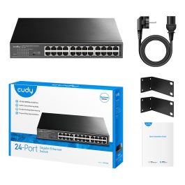 Cudy GS1024 Switch Gigabit Ethernet 24 Puertos Montaje en Rack