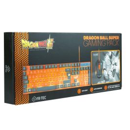 Teclado y Ratón FR-TEC Dragon Ball Qwerty Español Naranja Teclado y Ratón FR-TEC Dragon Ball Qwerty Español Naranja