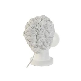 DKD Home Decor Lámpara de Sobremesa de Diseño Moderno, Color Blanco, Fabricada en Resina, Compatible Bombilla G9, Medidas 21x33x29 cm DKD Home Decor Lámpara de Sobremesa de Diseño Moderno, Color Blanco, Fabricada en Resina, Compatible Bombilla G9, Medidas 21x33x29 cm