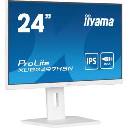 iiyama ProLite XUB2497HSN-W2 Pantalla para PC 24" Full HD IPS LED USB-C Dock RJ45 Blanco