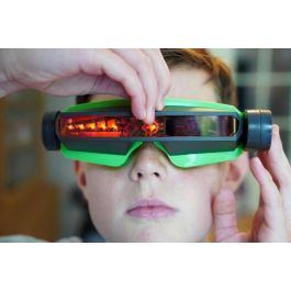 Bizak 64170002 Lasershoot Batalla Visión Láser, set 2 jugadores con máscara y 8m alcance