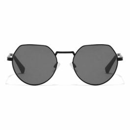 Hawkers Gafas de Sol AURA Negras Unisex Protección UV400 Cat. 3 Lentes TR18 Semiredondeadas Montura Acero Inoxidable Mate