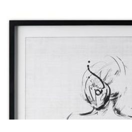 DKD Home Decor Cuadro Moderno Blanco Negro Madera 90 x 70 x 2.5 cm (2 Unidades)