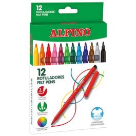 Alpino Rotuladores Superlavables Colores Surtidos Caja 12 Unidades Punta Fina 3mm Muy Resistentes y Brillantes Precio: 1.98999988. SKU: B1HHVNRWW2