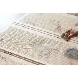 Nuby NUB0048526251261 Alfombra de Juego Reversible Arcoíris 200 x 150 x 1 cm