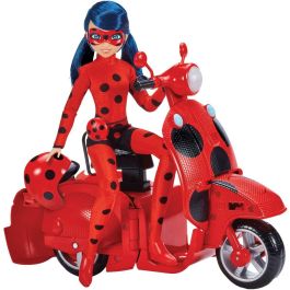 Bandai P50668 Scooter Miraculous Switch'n Go Ladybug Lucky Charm Muñeca articulada 26 cm