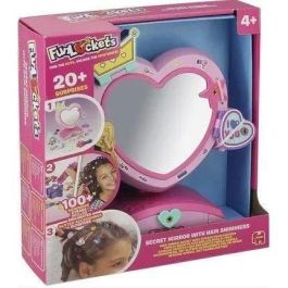 Fun Lockets Espejo Secreto con Compartimentos para Niñas +4 Años | Incluye +20 Sorpresas y Aplicador de Brillos para el Pelo