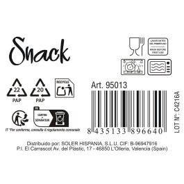 Bol Blanco Snack 14.3 x 11.5 x 3.8 cm - La Mediterranea (72 Unidades) Bol Blanco Snack 14.3 x 11.5 x 3.8 cm - La Mediterranea (72 Unidades)