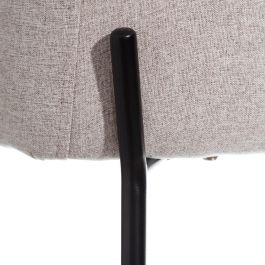 Silla Beige Tejido-Metal Moderno Salón 52,50 X 53 X 77 cm