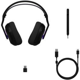 Logitech PC VOSS CDM/BLACK G522 Lightspeed Auriculares Inalámbricos Gaming con Bluetooth y USB-C, Negro