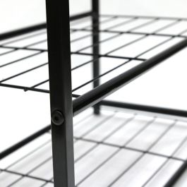 Home Deco Factory Banco Zapatero Negro 62x30x43 cm