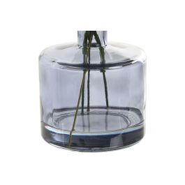 DKD Home Decor Planta Decorativa Shabby Lila y Azul Marino 18 x 25 x 18 cm de PE y Cristal (4 Unidades)