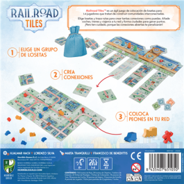 Horrible Guild HG230 Juego Mesa Railroad Tiles Juego de Tablero 1-4 Jugadores Español
