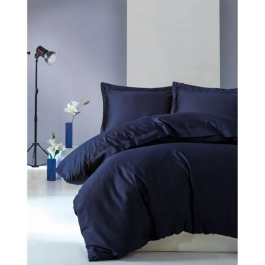 Juego de Cama 220x240 cm + 2 Fundas de Almohada 60x60 cm - 100% Algodón Satén Azul Precio: 60.5. SKU: B1JVLYXWMX