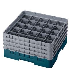 CAMBRO - 25S800-414 - Cesta de lavado 25 comp. 4 alturas - 8,7 cm Ø máx. - alt. máx. 21,7 cm - 50 x 50 x 26,7 cm - Cerceta Precio: 91.50000035. SKU: B1DV6862W6