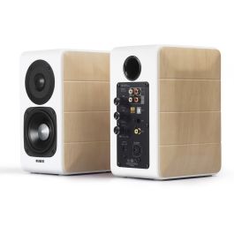 Edifier S880DB Altavoces 2.0 Multimedia Inalámbricos Bluetooth Madera/Blanco Hi-Res Audio para PC/TV/Gaming