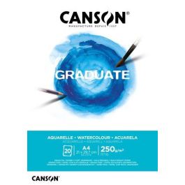 Bloc De Dibujo Canson Graduate Aquarelle Encolado Grano Fino A4 250G 20H (Set de 5) Precio: 29.5000004. SKU: B16WNXXGM6